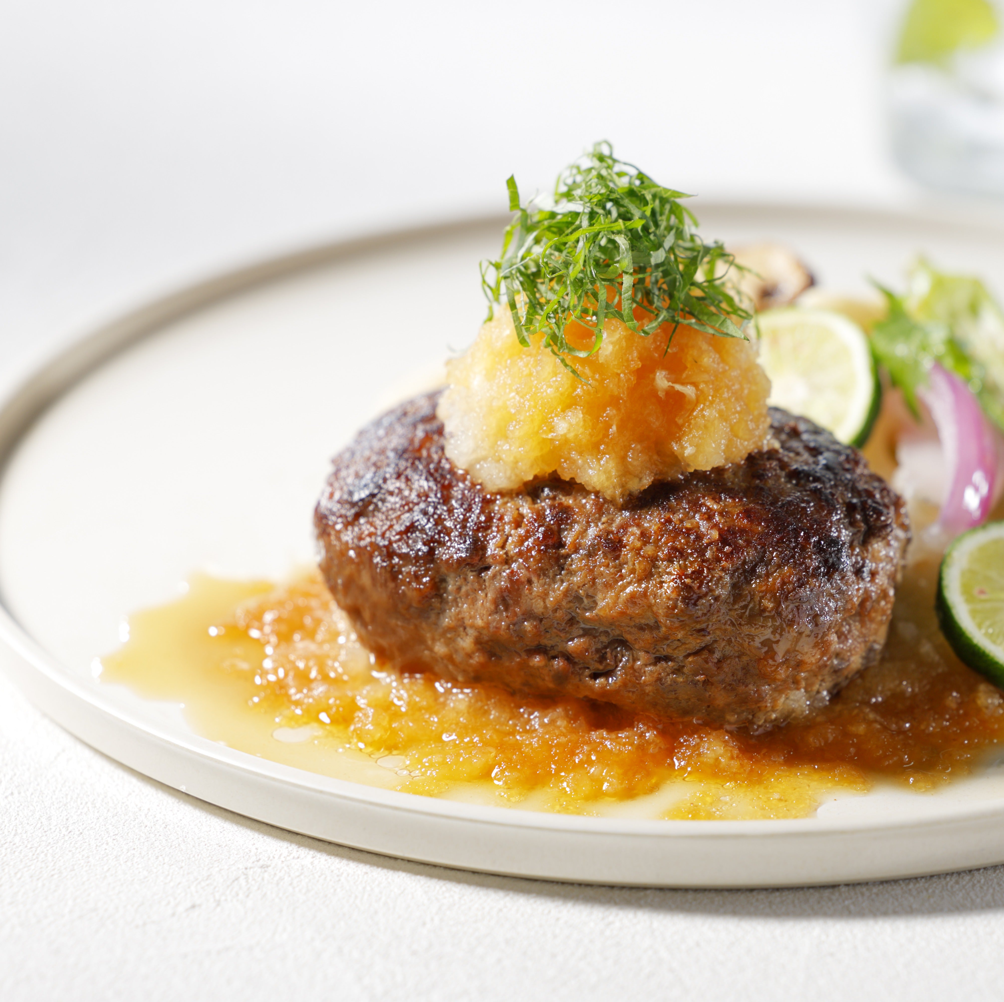 かねきち山本。レンチン | 近江牛おろしハンバーグ <冷凍限定商品>