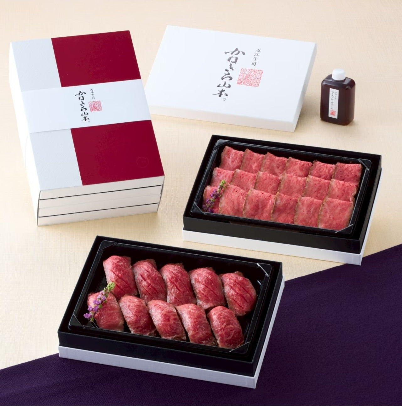 【近日発売予定】近江牛 肉寿司とローストビーフスライス